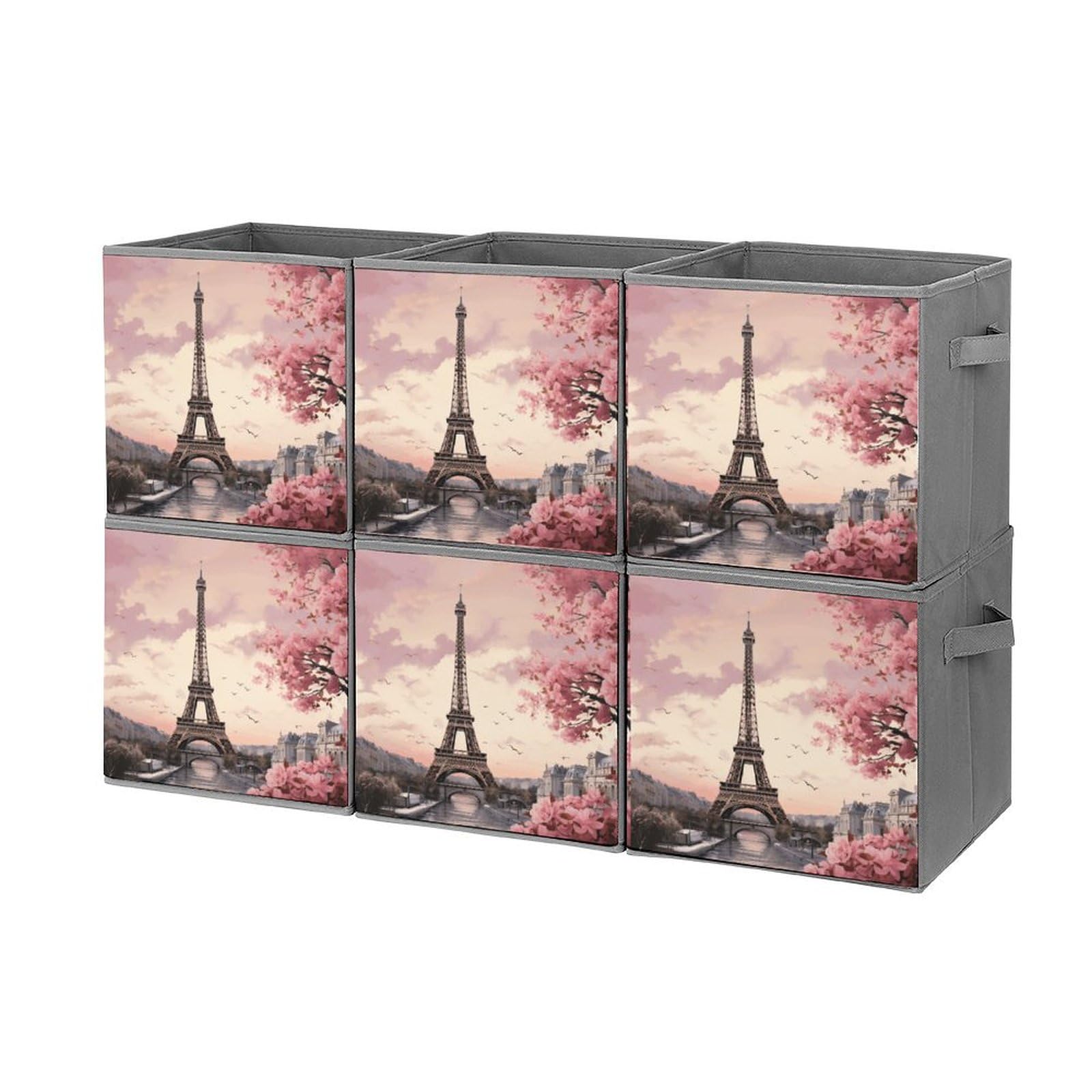 Boîte de rangement pliable motif romantique pour organiser le dressing