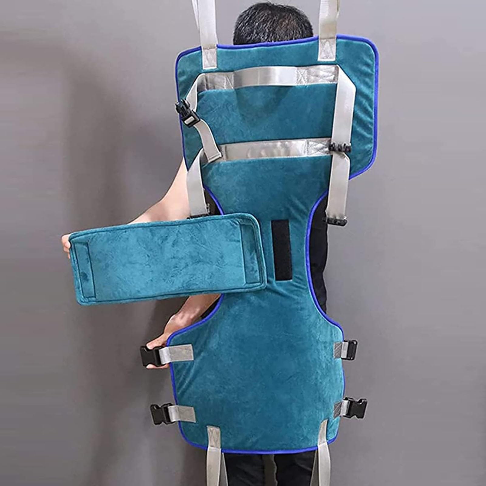 Imbracatura for il sollevamento del paziente, ausili per la deambulazione in piedi per tutto il corpo, imbracatura regolabile per il paziente con supporto a quattro punti, per l'addestratore di sollie