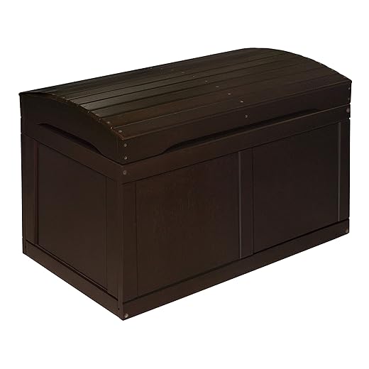 Hardwood Safety Hinge Barrel Top Toy Storage Chest