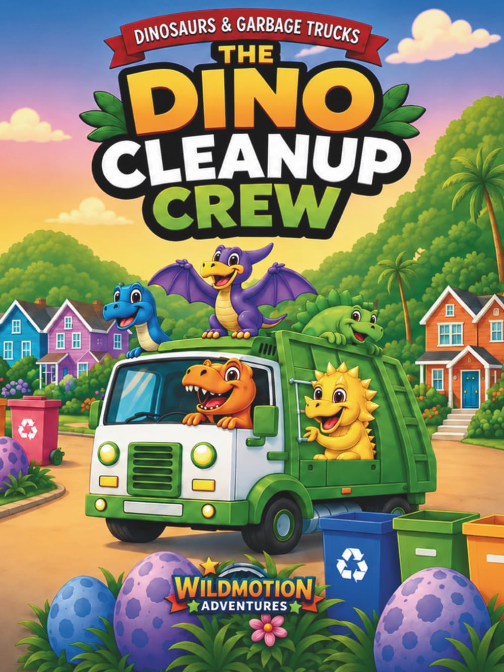 DINOSAURS & GARBAGE TRUCKS: The Dino Cleanup Crew Adventure: A Fun Read-Aloud Story About Teamwork for Kids (WildMotion Adventures)