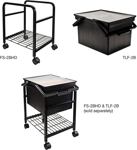 Miniatura 5 de Advantus TLF2B Companion - Caja de almacenamiento portátil de archivos, legal/carta, plástico, color negro