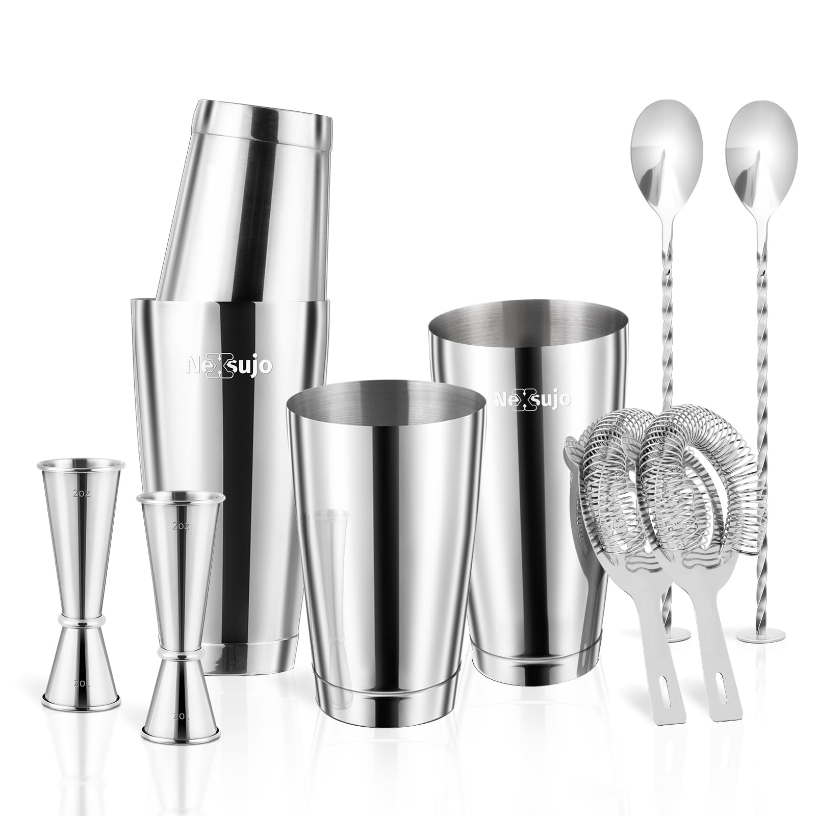Boston Cocktail Shaker Set, 4-Piece Bar Tools Set, Ideal for Bar — Amazon image 12