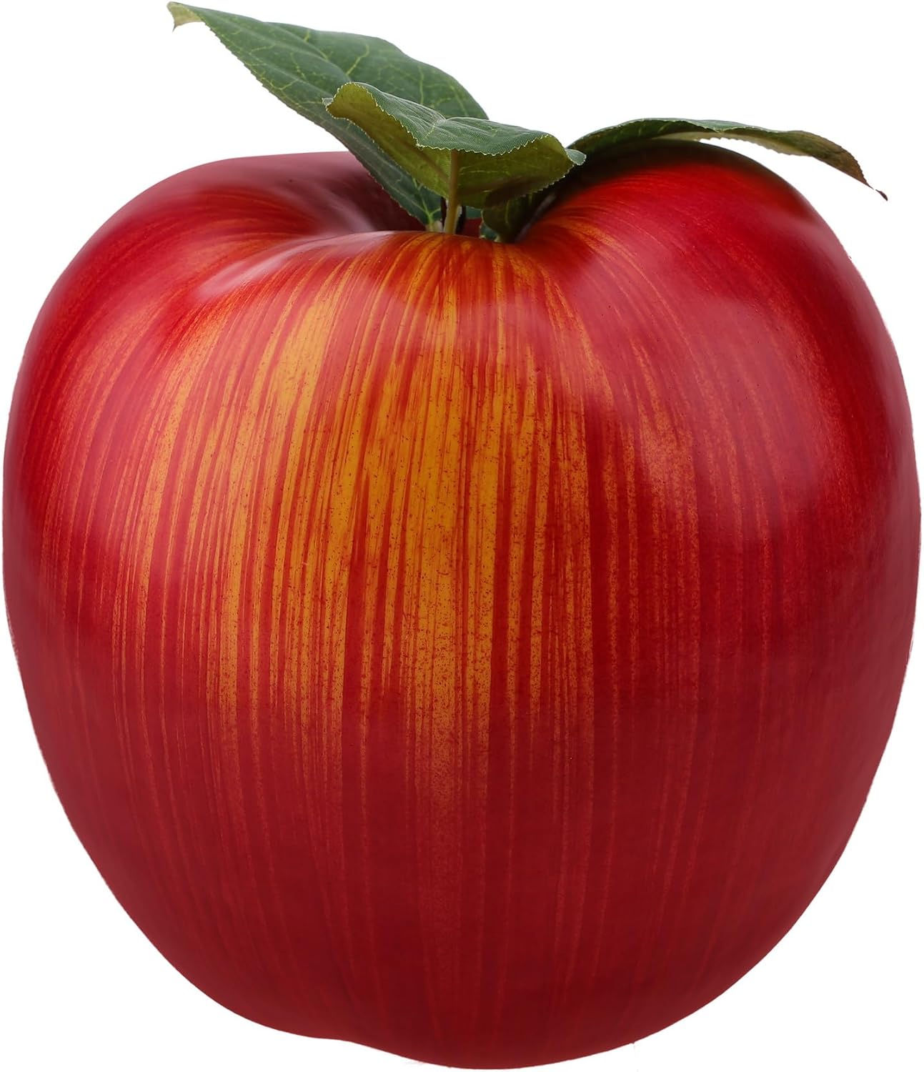 Woration 7.5inch Artificial Fake Red Apple Decoration Simulation Large Apple Fruit Model Party Festivals Christmas Ornaments for Home Kitchen Table