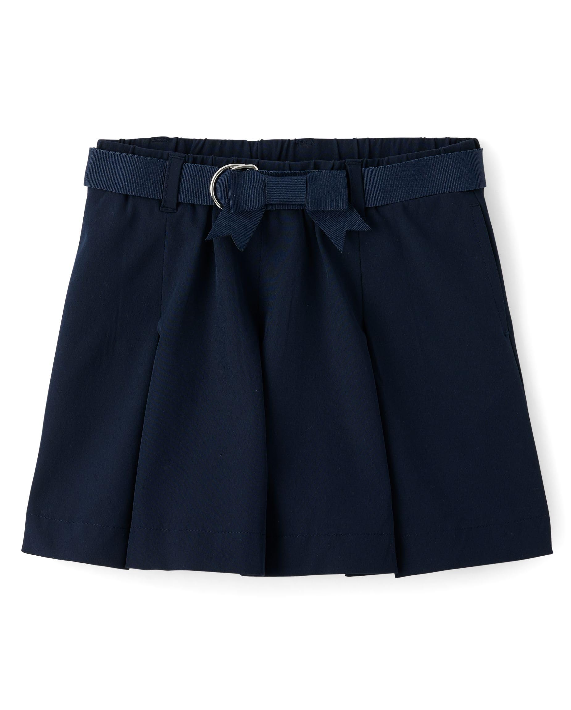 Gymboree Girls' and Toddler Twill Pleated Belted Skort
