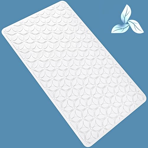 Miniatura 8 de Tapete antideslizante para bañera  Alfombra de baño de goma real para bañera y ducha, tapete de baño para seguridad diaria, tapete de baño para
