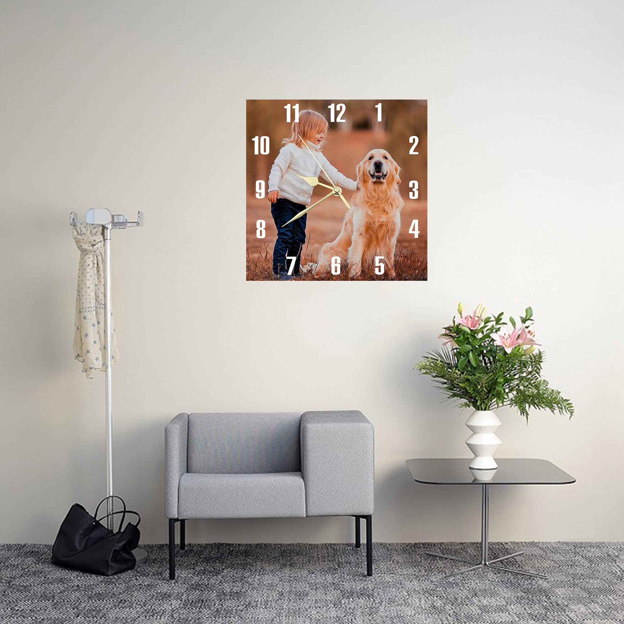 Orologio Da Parete Personalizzato Con Foto - Orologio Foto PVC 25-50 Cm Per Soggiorno/Camera - Foto 7