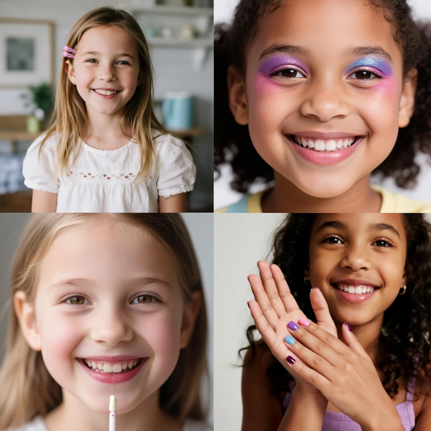 Barbie Beauty Deluxe Train Case, Includes Lip Gloss, Eyeshadow, Nail Polish, Blush, Hair Accessories & More! for Girls, Perfect for Gift-Giving, Ages 3+, by Townley Girl - Image 8