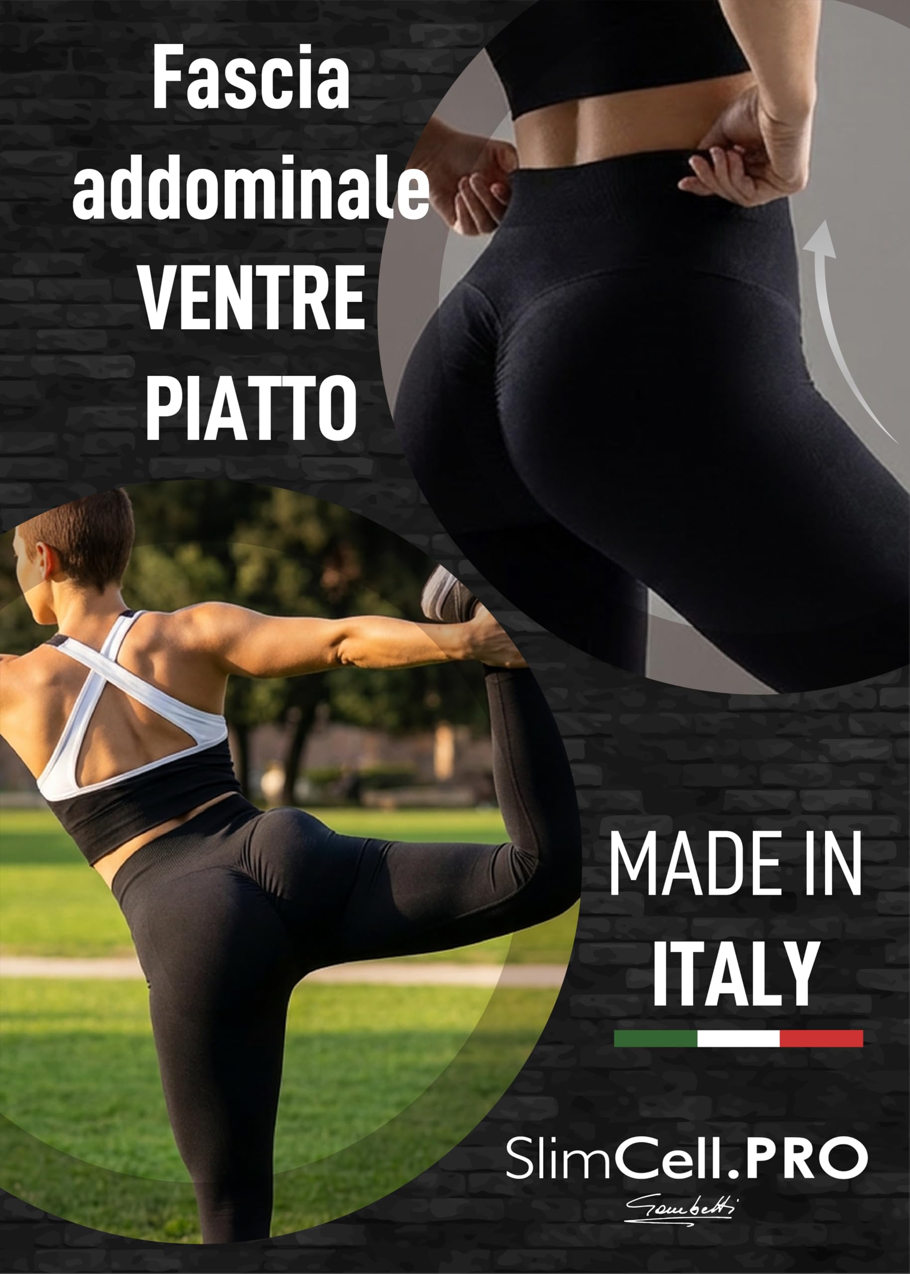 Leggins Push Up 3D Sculpt con Arricciatura - Leggings Push Up Glutei Casual, Leggins Donna Vita Alta, Microfibra Elasticizzata, Scrunch - Made in Italy