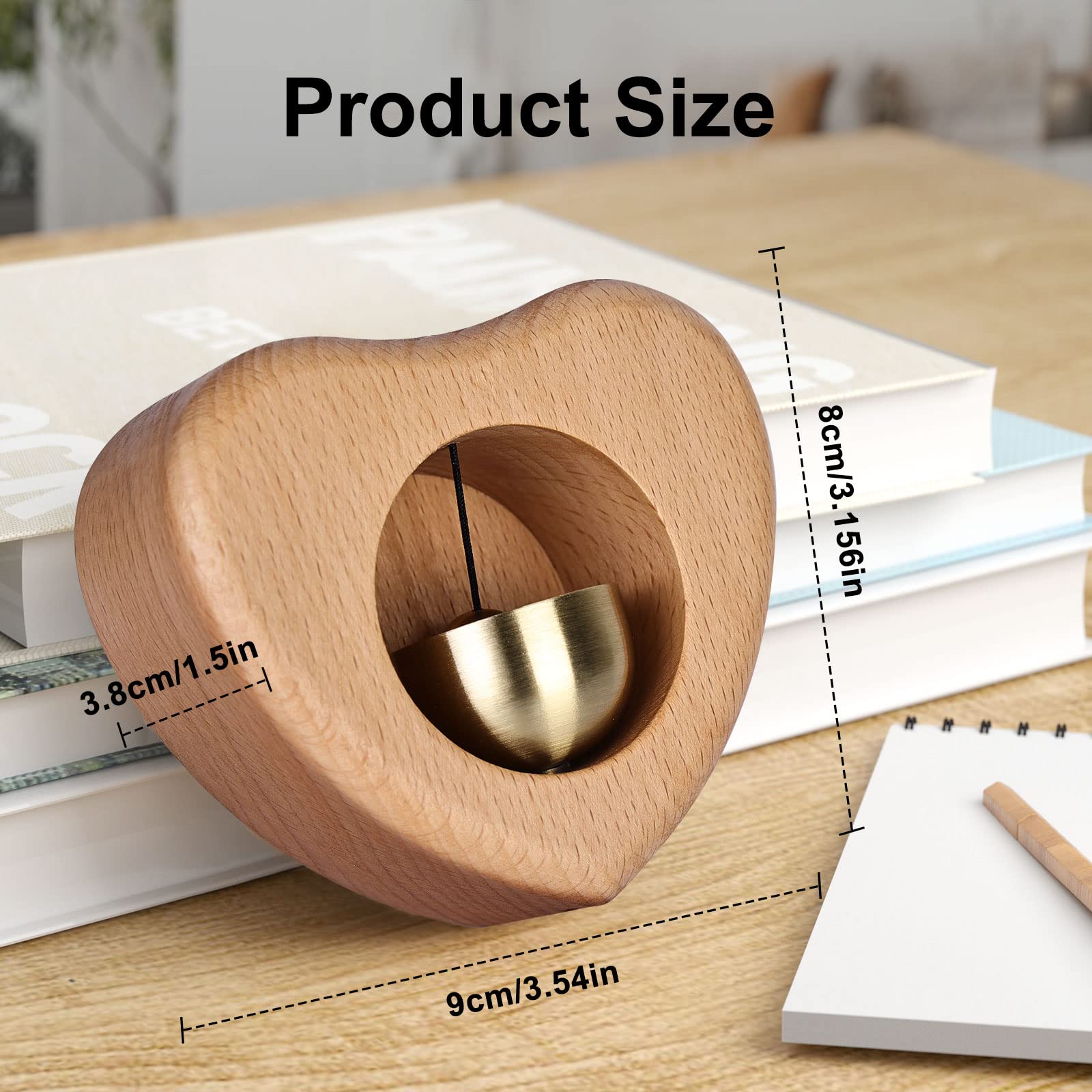 Shopkeeper's Bell For Business & Home - Hanging Bells For Door Entry Alert & Decoration, Magnetically-Attached - View #10