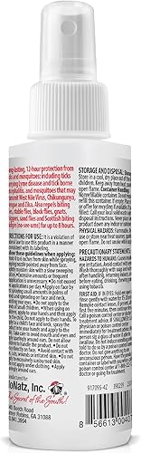 Miniatura 2 de Repelente de garrapatas sin garrapatas, eficaz para garrapatas, mosquitos e insectos que pican, fabricado en los Estados Unidos, botella de spray de