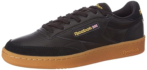 Buy Reebok Classics Men's Club C 85 Tdg Black and Retro Yellow-Gum Leather  Tennis Shoes - 6 UK/India (39 EU)(7 US) at Amazon.in