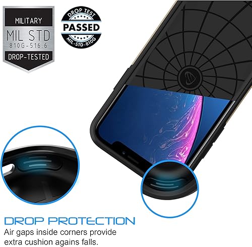 Miniatura 3 de Luvvitt Ultra Armor - Funda diseñada para iPhone 11 Pro 2019 con placa de metal extraíble para soporte magnético (la base de montaje de teléfono