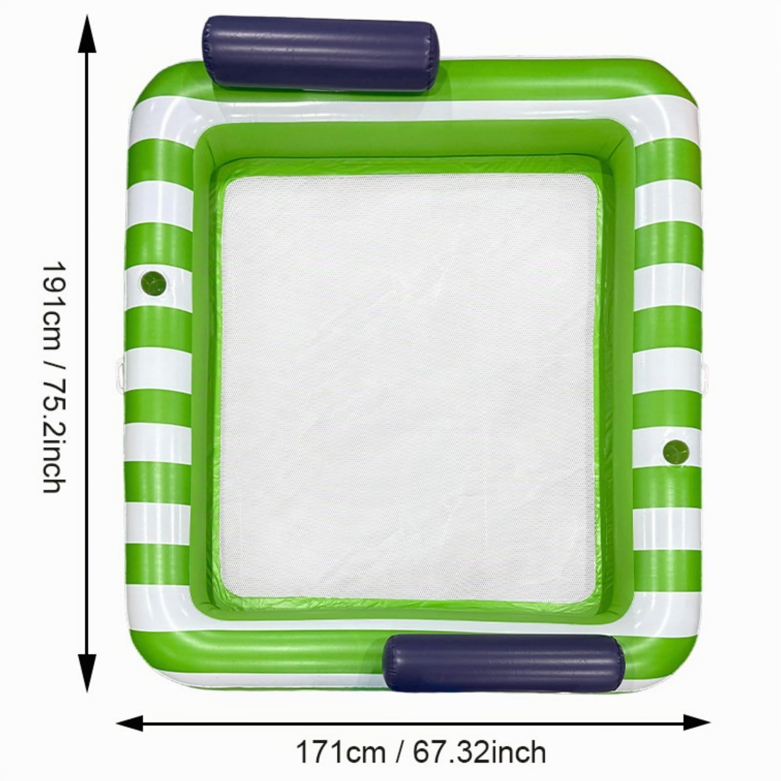 Matelas Gonflable Piscine, Tanning Pool avec Porte-Gobelet, Matelas de Bronzage pour Adultes pour Jardin, Plage, Piscine 191 * 171cm