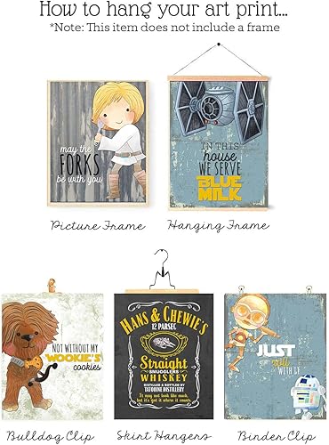 Miniatura 3 de Do The Dishes You Will - Juego de impresiones de pared con temática de galaxia, personajes artísticos estilo película, carteles divertidos con