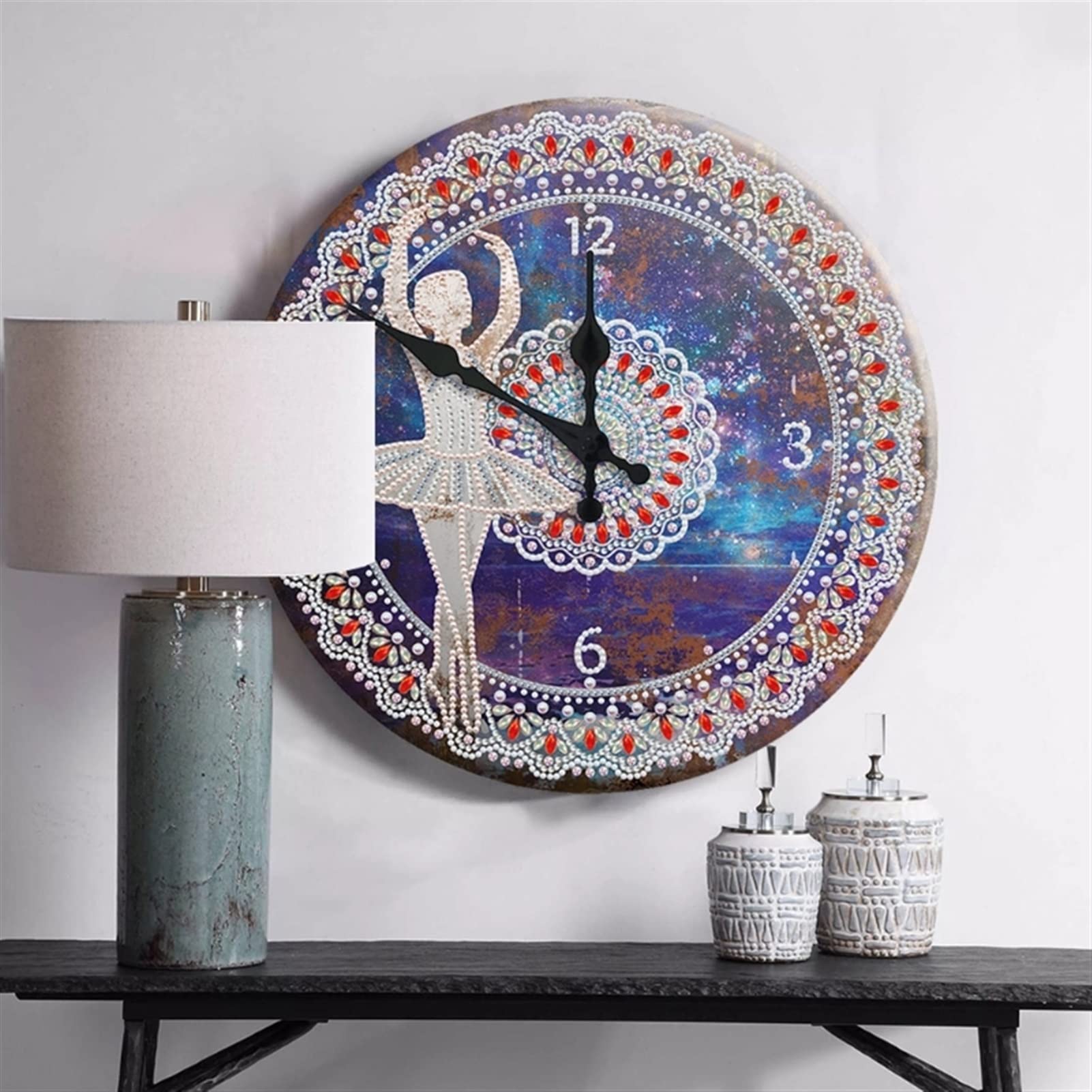 Relojes Reloj de Pintura con Diamantes 5D, Carteles de hojalata de Metal, Bordado de Diamantes, Punto de Cruz, Manualidades, Bar, Pub, Letrero, decoración de Pared Decorativa