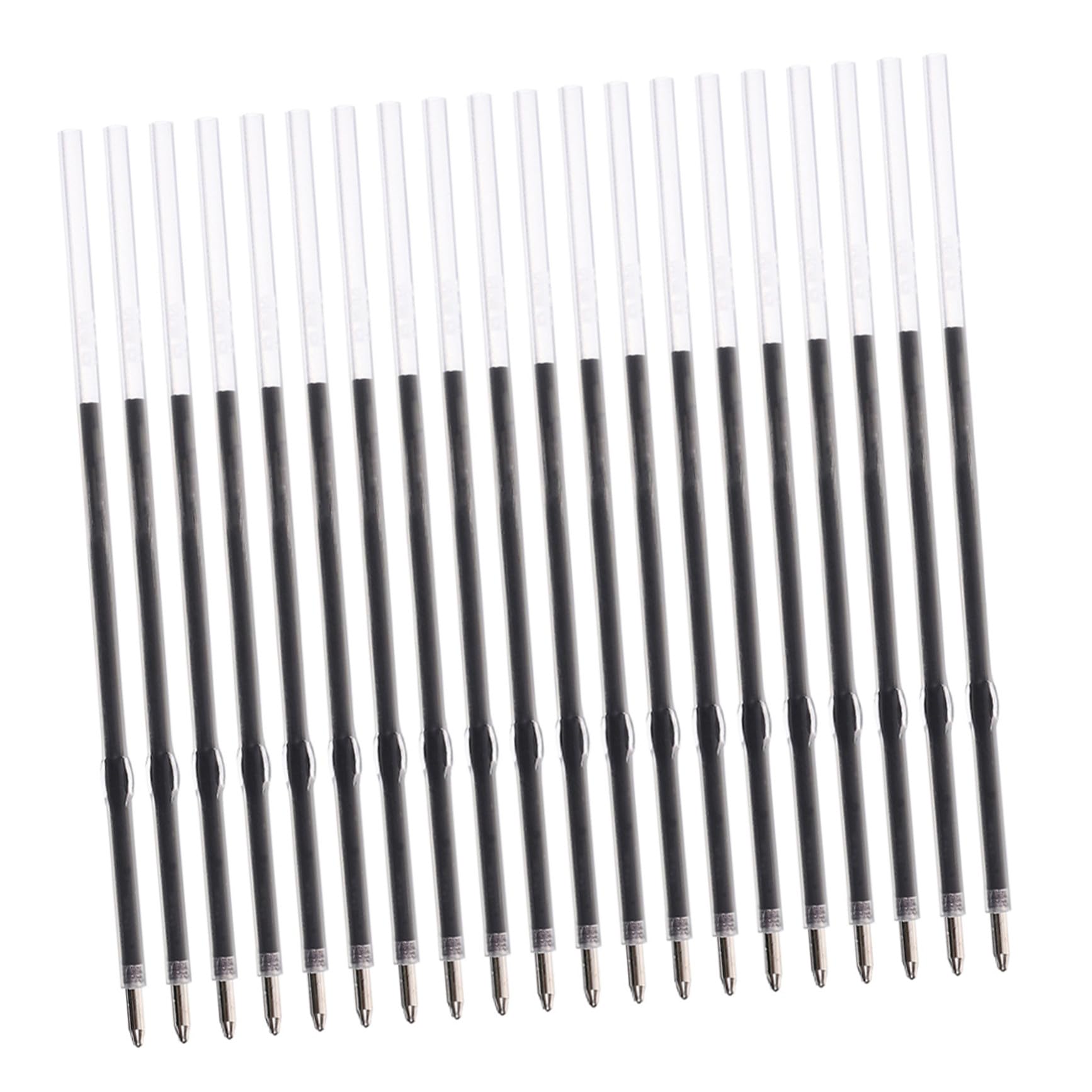 POPETPOP 500 Pièces Recharges de Stylo Bille Rétractables Noir Encre Séchage Rapide Compatibles la Plupart des Stylos à Lot pour Usage Bureau et École
