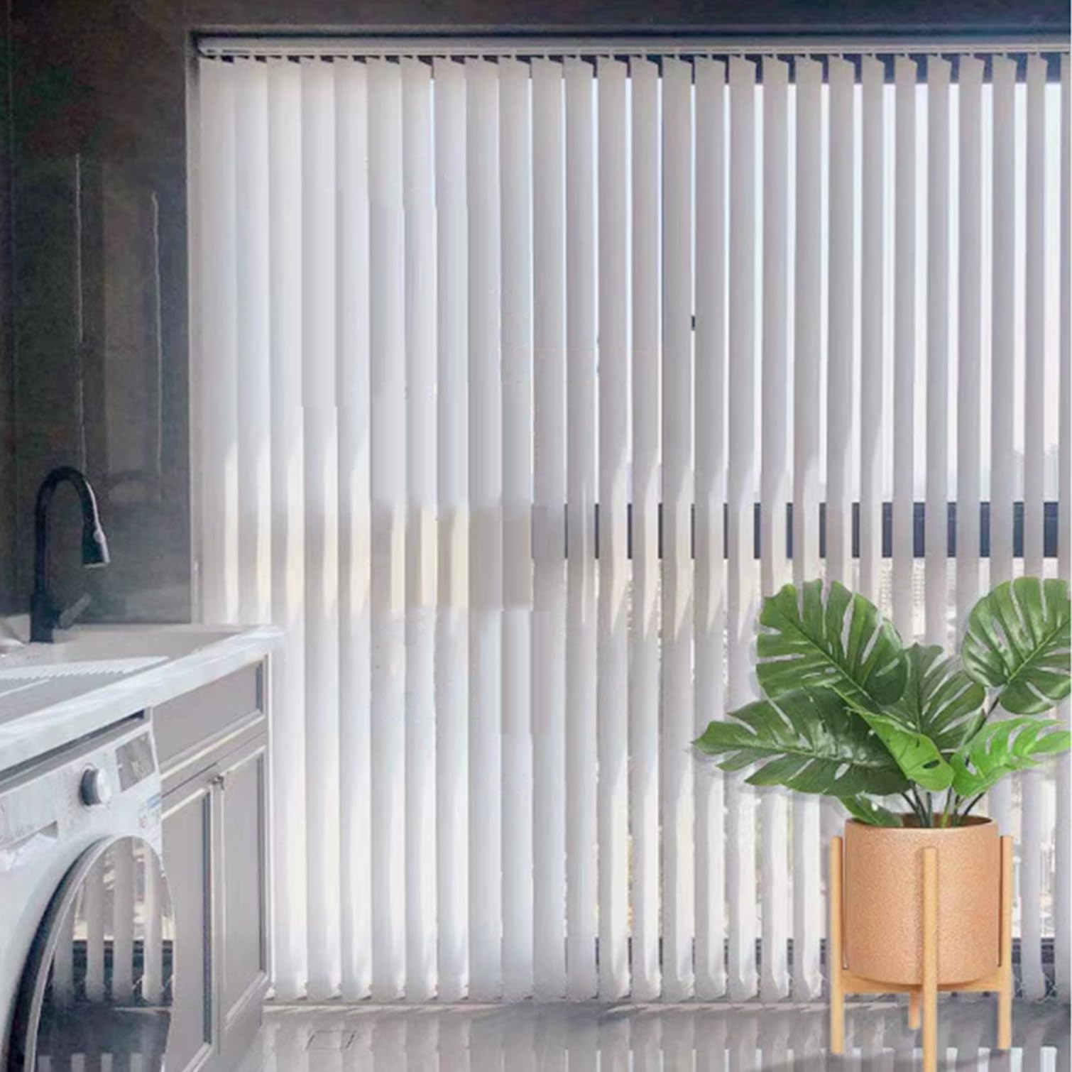 Tende verticali oscuranti in tessuto per casa, ufficio, porta del patio - tende per finestre traslucide con filtraggio della luce personalizzabile