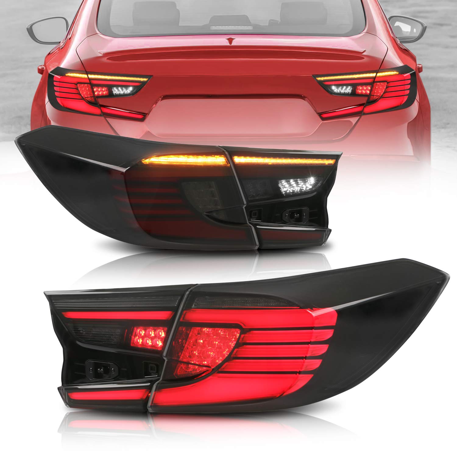 Buy MOSTPLUS LED Tail Lights for 2018 2019 2020 Honda Accord Rear Lamps