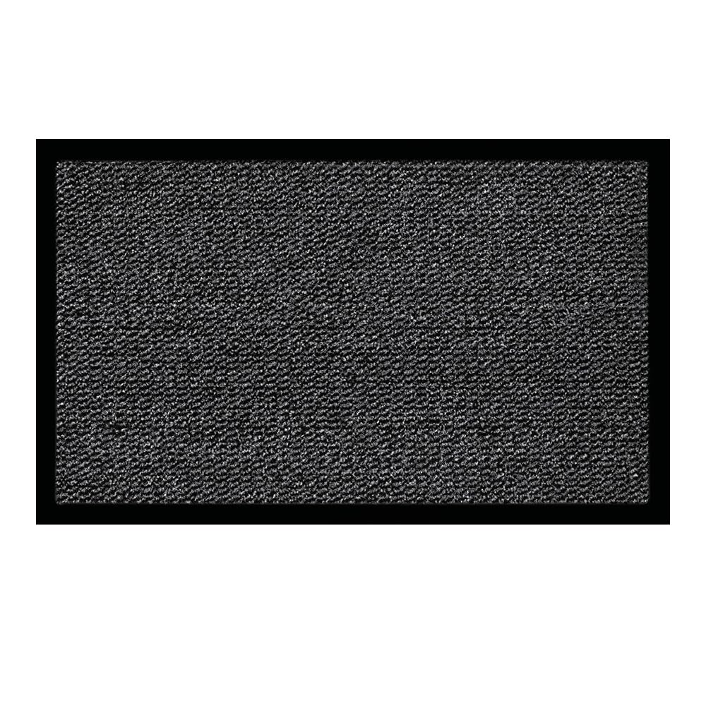OLIVO.shop | Tappeto asciugapassi antiscivolo, zerbino ingresso esterno intero, tappeto assorbente ingresso (Grigio, 90x150 cm)
