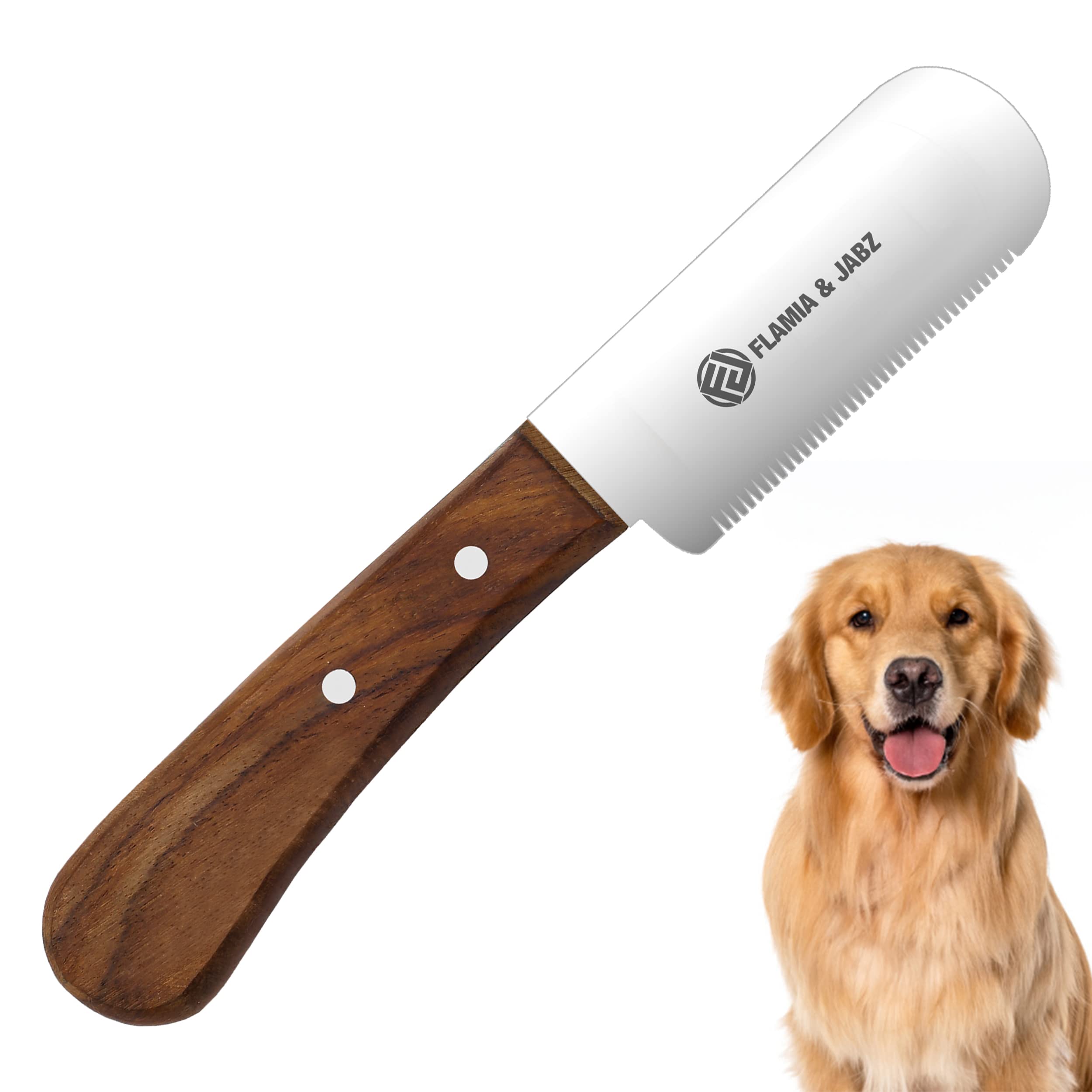 Peigne à Décaper Couteaux Chris Christensen Pour Chien, Manche Bois, AA Pro, Neuf