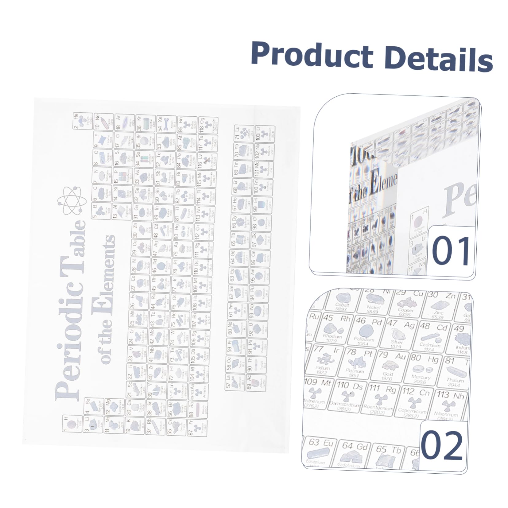 HOODANCOS Periodensystem Dekoration aus Acryl Schreibtisch