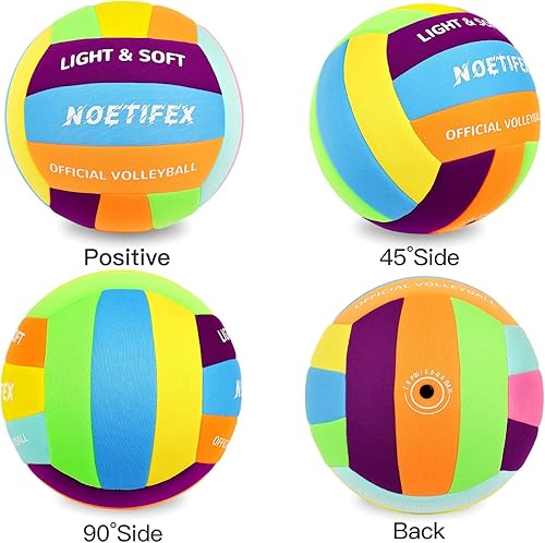 Miniatura 2 de Pelota de voleibol suave, tela súper suave, para práctica en interiores, segura y silenciosa, para niños, jóvenes, principiantes, juegos de práctica