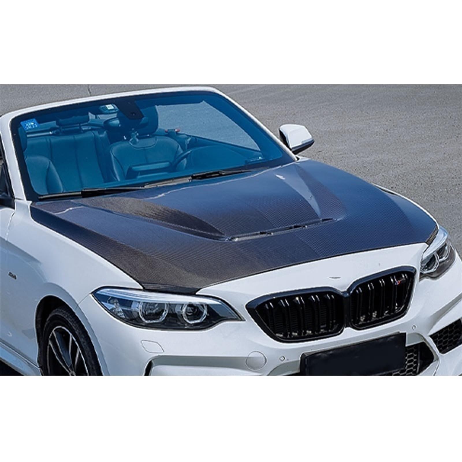 Zlo-partes de carrocería de coche, cubierta de motor estilo M2 CS, capó delantero de fibra de carbono seca de sarga 3K, Compatible con capó BMW M2 F87