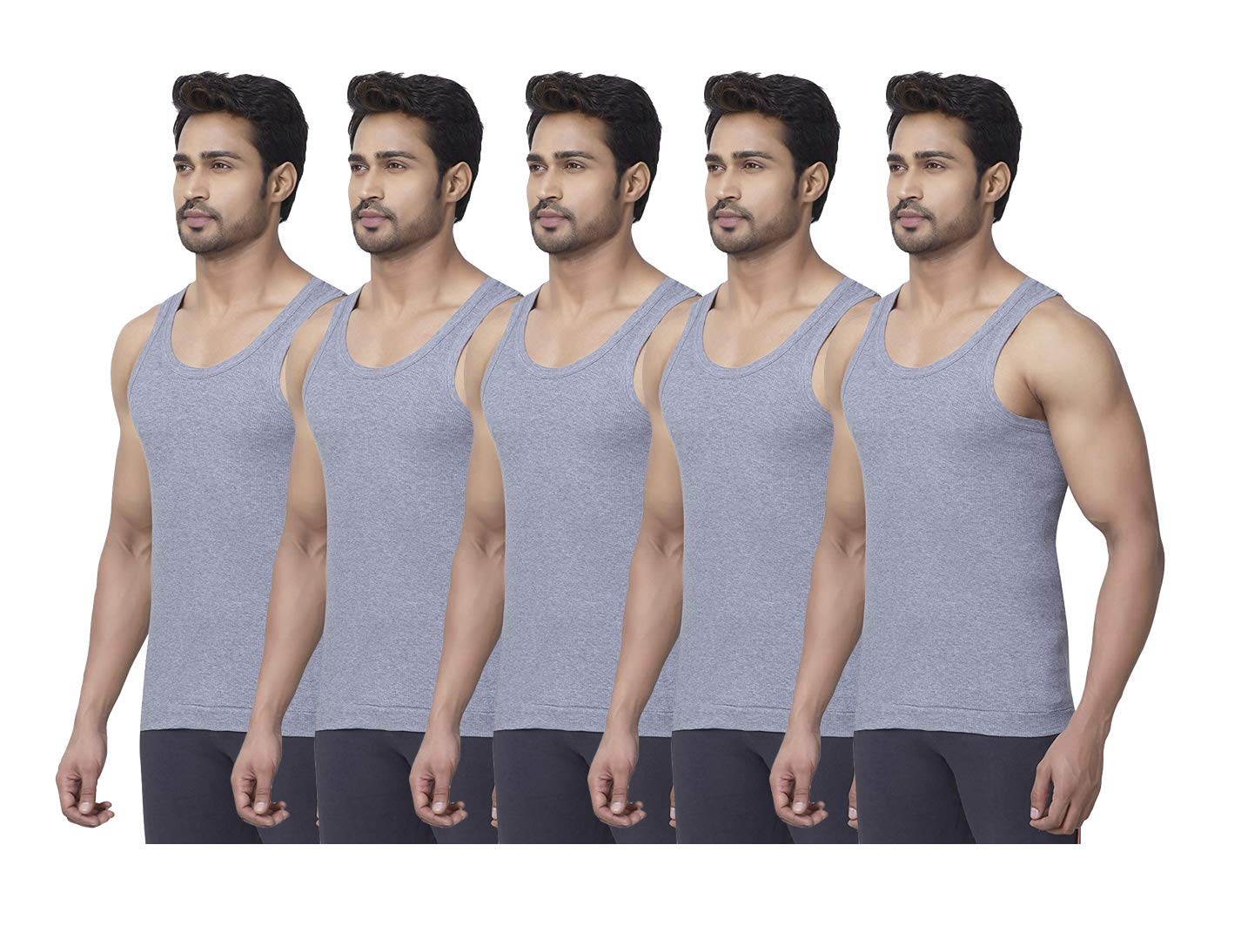 dixcy scott Men's Regular Fit Vest (Pack of 5)-picture-39