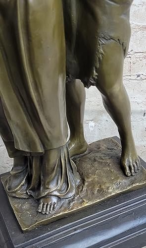 Miniatura 8 de EUROPEAN BRONZE Figura de arte grande de pie para parejas, decoración de mármol, escultura de bronce, estatua de arte decorativo, regalo de venta