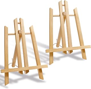 11in Painting Easel Stand Tabletop Easels for Canvases Thanksgiving Christmas Gifts, Art, Crafts, Small Table Top Paint Station for Kids Adults, Photo Picture Sign Holder(2 Pack)