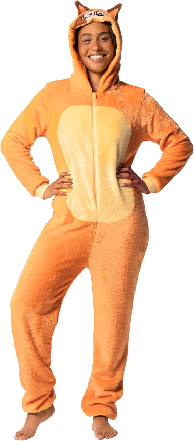 Bluey Onesie For Women, Chilli Womens Onesie, Fleece One Piece Pajamas, Sizes Small To XX Large
