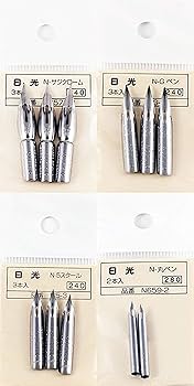 Amazon.co.jp: ニッコー マンガペン ペン先4種セット N-GPen N