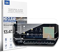 Vista 1 de Protector de pantalla de vidrio brillante diseñado para Chevy All New Silverado 2022 2023, pantalla táctil de 13.4 pulgadas, accesorios antihuellas