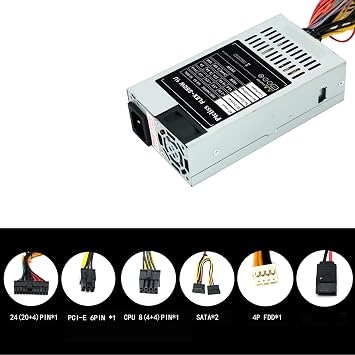 350W 1U Flex ATX Power Supply with Fixed Cables with 6Pin PCIe Connector 80 Plus Bronze Efficiency,flex-350w