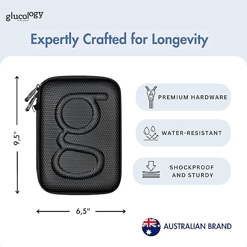 Miniatura 4 de Glucology Diabetic Travel Case - Organizer for Blood Sugar Test Strips, Medication, Glucose Meter, Pills, Tablets, Pens, Insulin Syringes, Lancets