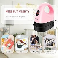 Vista 6 de Calogy Mini prensa de calor, máquina de transferencia de calor, control de temperatura constante, base de seguridad aislada, se adapta a Rosa