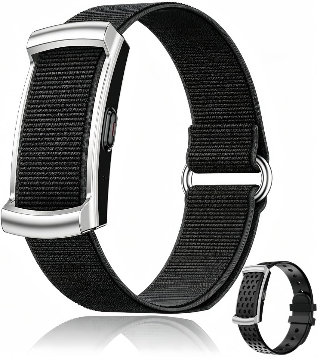 Smart Bracelet for Women Men, Screenless Activity Fitness Trackers, 24H Sleep Tracker, Group Share Smart Band with Free APP, 2 Strap