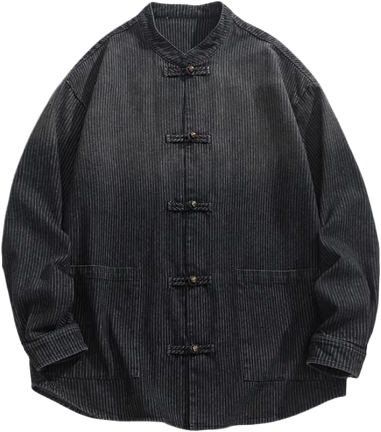 Chinese Style Denim Jackets Men Vintage Loose Coat Autumn Casual Jacket Outwear Hip Hop Harajuku Jacket