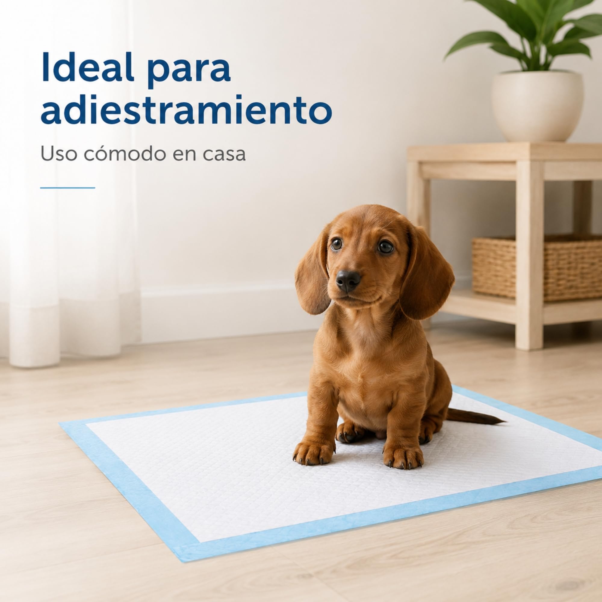 DODA Empapadores Perro 60x60 cm 100 Unidades | Ultra Absorbentes 6 Capas | Base Impermeable Antifugas | Pads Higiénicos para Cachorros y Perros | Resguardos para Cães