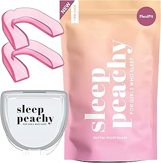 FlexiFit Night Guard for Women - Pack of 2 Mouth Guards for Teeth Grinding, Clenching and Bruxism (Pink)
