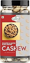 whole Roasted & Salted Black Pepper Cashew | Flavoured Roasted Dry Nut Cashew Snacks | Crunchy & Delicious Kaju | Healthy Snacks (900 g)