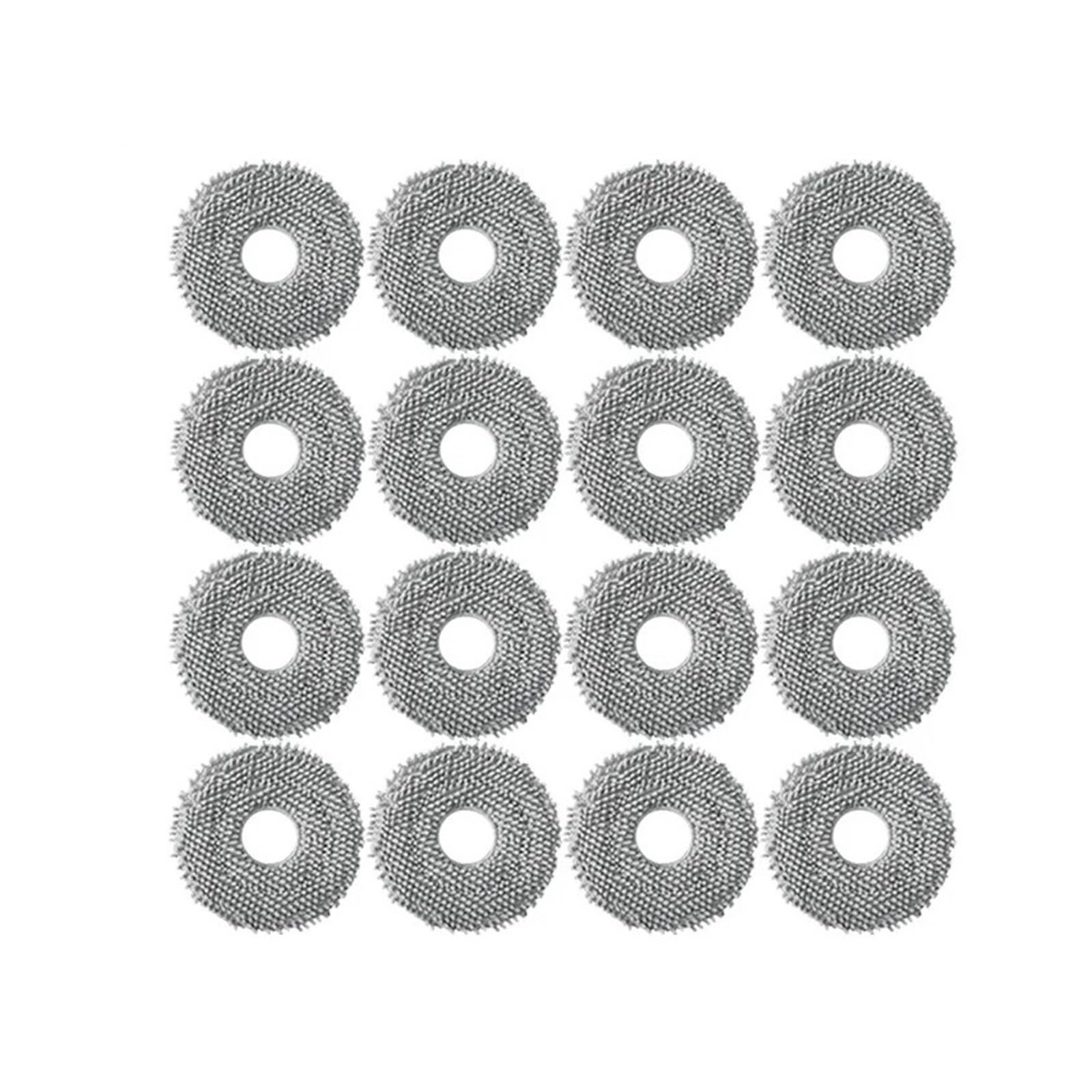PORRSYDCD Main Roller Side Brush Hepa Filter Mop Cloth Dust Bag Parts Replacement，Compatible With Roborock Qrevo Curv Robot Vacuum Cleaner Accessories(16pcs)