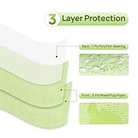 Vista 2 de JMU Paquete de 125 baberos dentales, baberos dentales desechables de 3 capas, impermeables, para pacientes, cubiertas de bandeja 13" x 18" verde