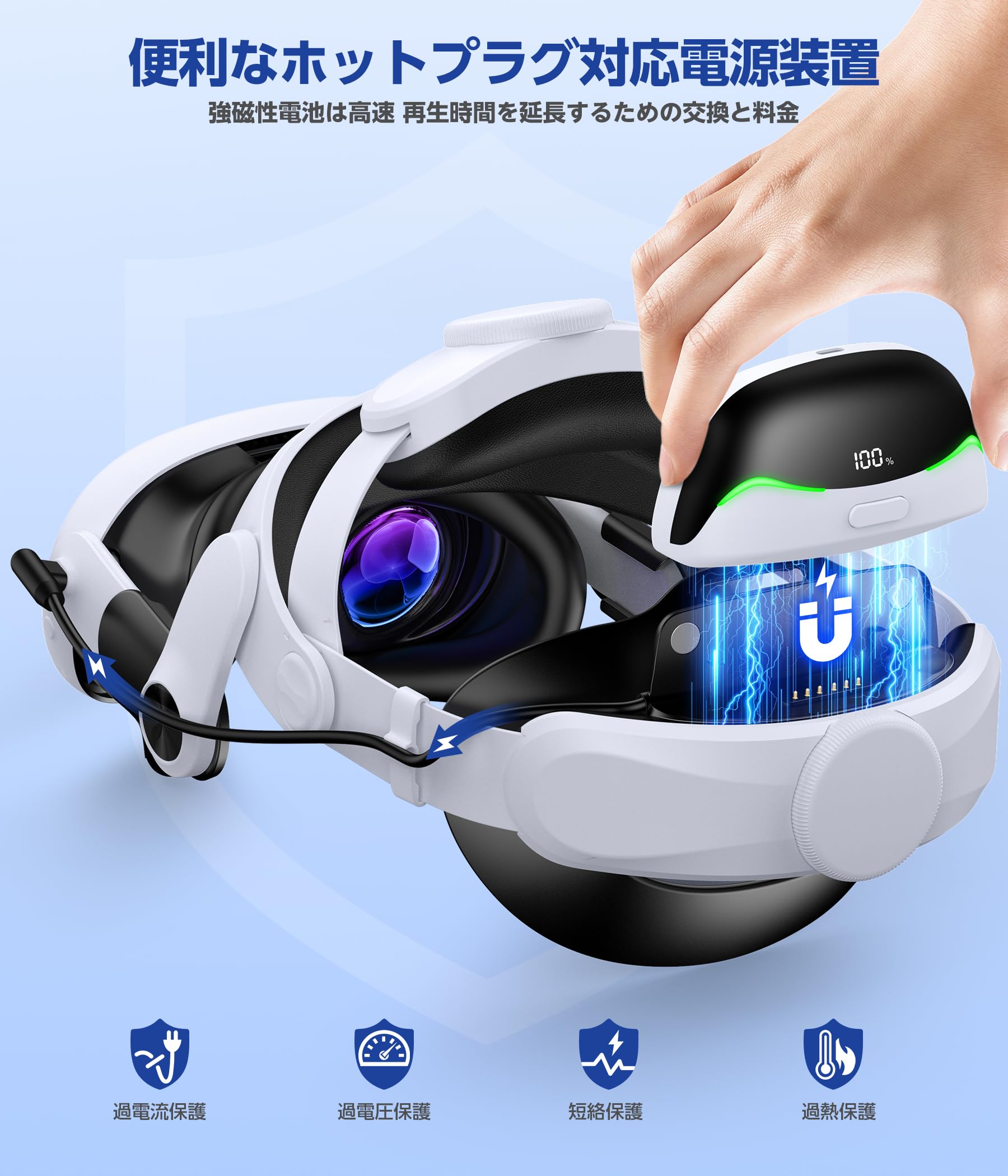 Amazon.co.jp: Elekasumi Quest 3S/Quest 3/Quest 2用ヘッドストラップ