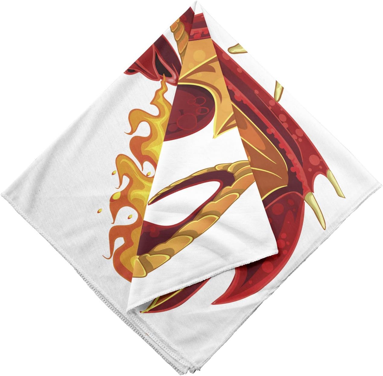 Ambesonne Unisex Bandana Orange Red 1