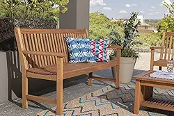 Banco para Jardim 3 Lugares em Madeira Recanto Meu Móvel de Madeira - Jatobá