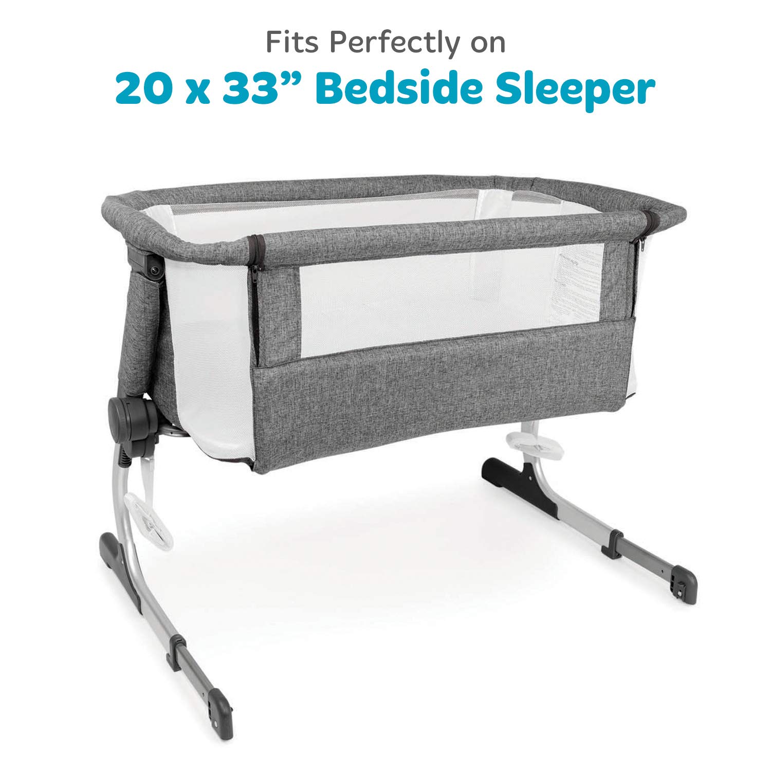 Bassinet Fitted Sheet for Baby Beside Dreamer Bedside Sleeper and Chicco Next2Me – Fits 20" x 33" Mattress – Snuggly Soft Jersey Cotton – Woodlands : Baby