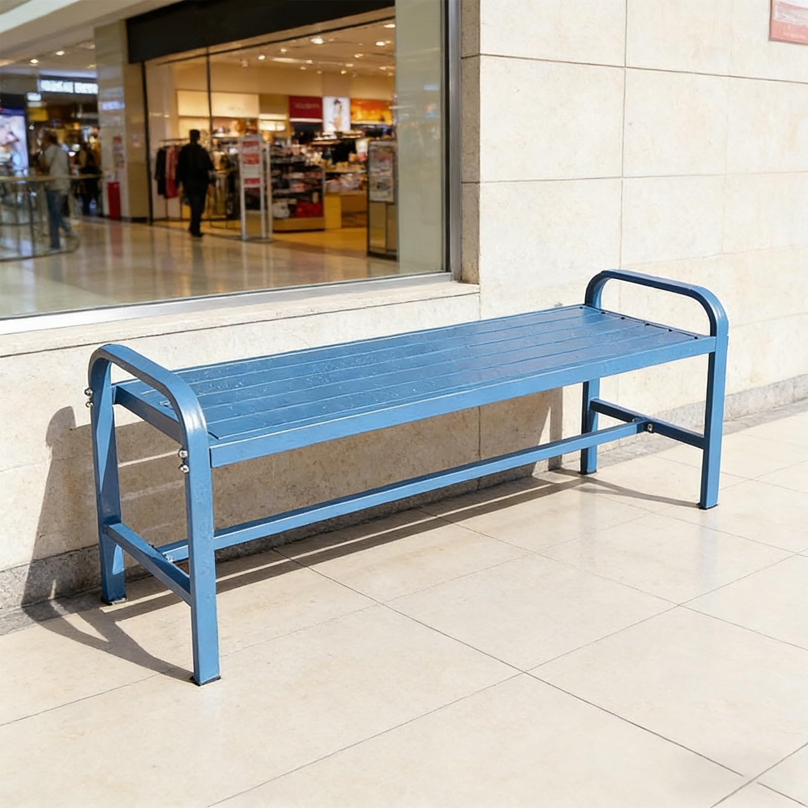 Panca di alluminio all'aperto, disposizione dei posti a sedere del giardino resistente alle intemperie per il patio ed il parco, uso commerciale e residenziale robusto