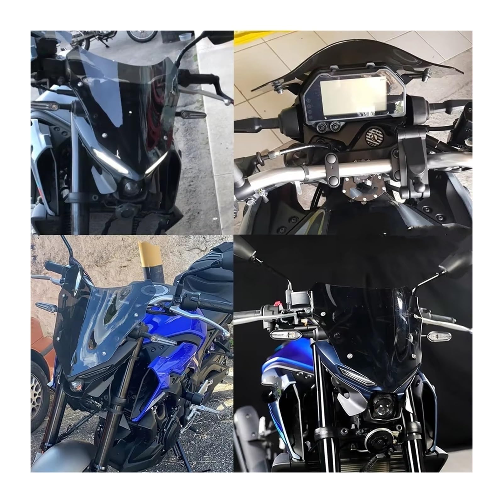 para MT25 para MT03 2021-2024 Parabrisas Accesorios para Motocicletas Pantalla Deflectora De Viento Escudo Protector Parabrisas Pantalla para Moto