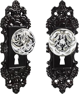 Vintage Dummy Door Knob Interior 2 Pack Crystal Glass Door Knobs Antique...